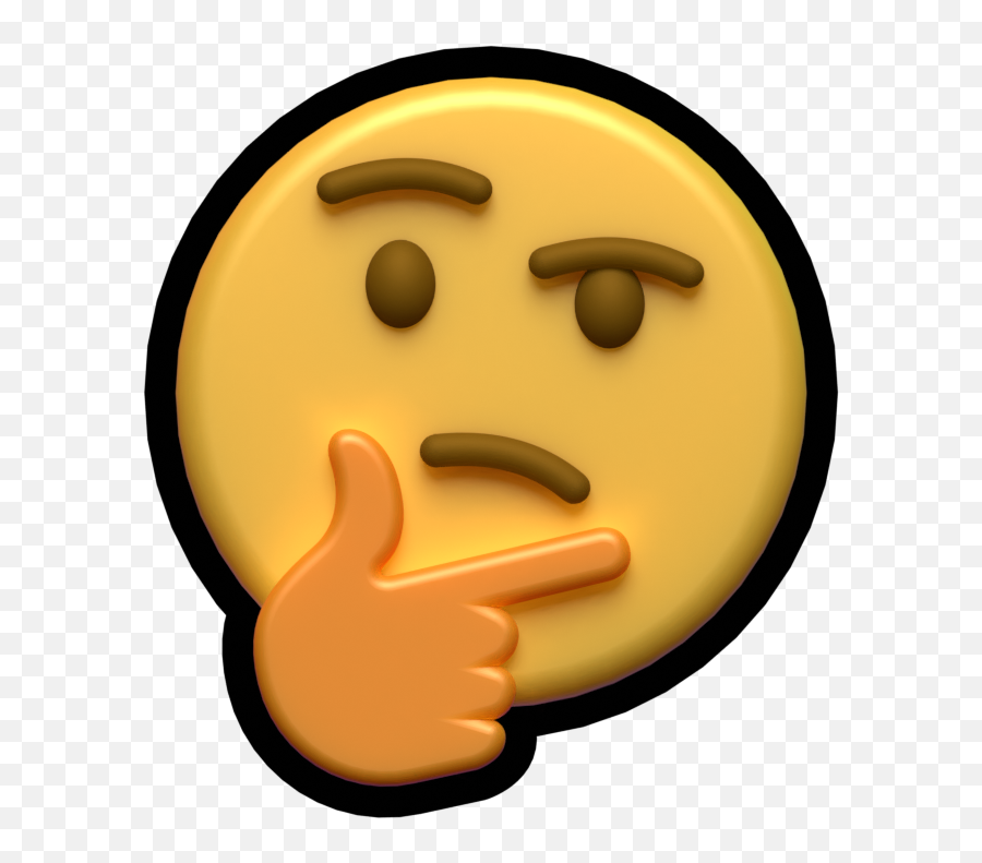 Thinking - Thinking Render Emoji,Thinking Emoji 3d