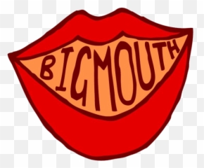 Big Mouth Comedy Night Clipart - Big Mouth Clip Art Emoji,Comedy Tragedy Emoji