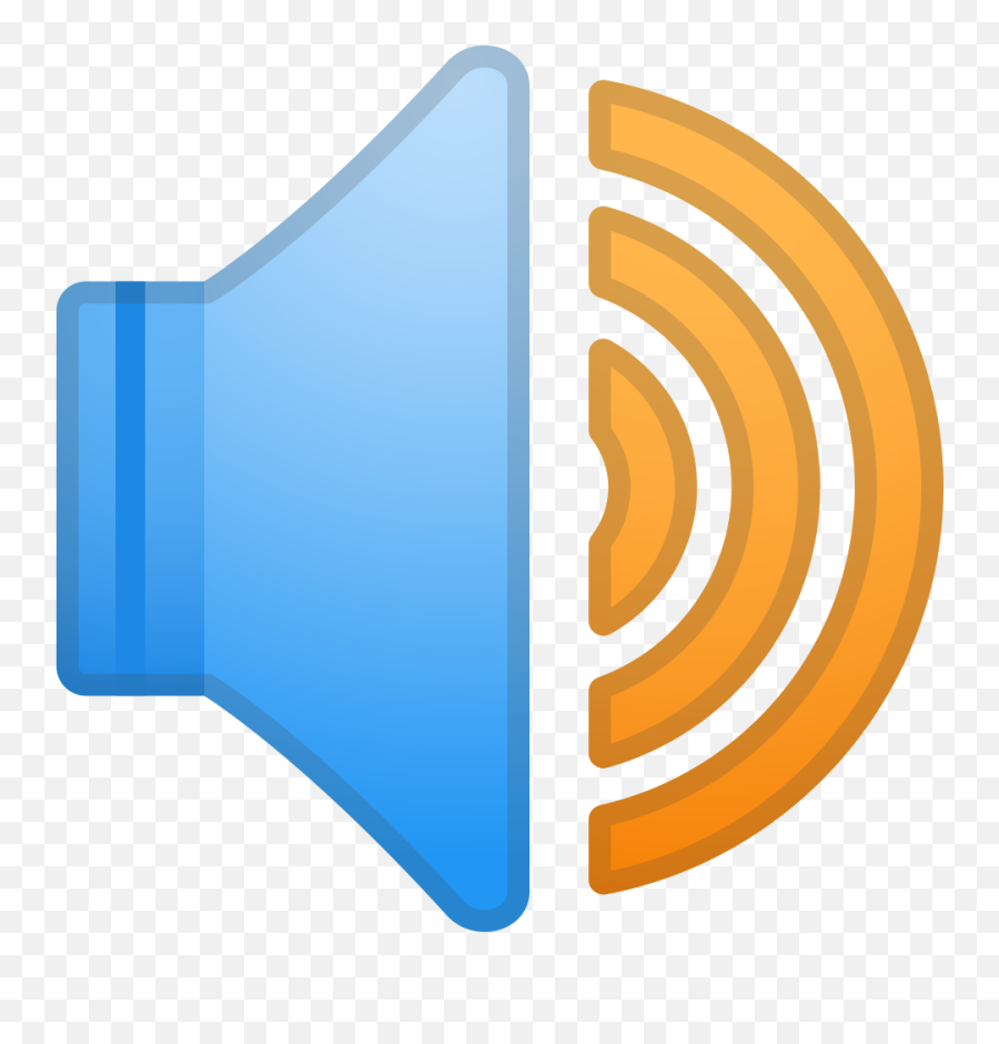 Speaker High Volume Icon - Sound Wave Emoji,High 5 Emoji