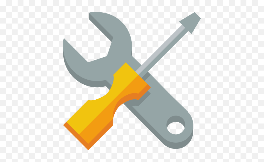 Wrench Screwdriver Icon - Screwdriver And Wrench Vector Emoji,Wrench Emoji