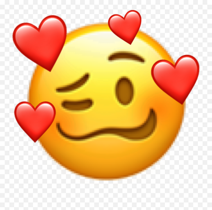 Emoji Hearts Love Shy Freetoedit - Smiley,Shy Emoticon