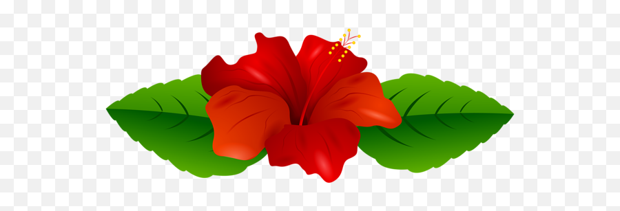 Red Hibiscus Transparent Png Clip Art - Clip Art Emoji,Dead Flower Emoji