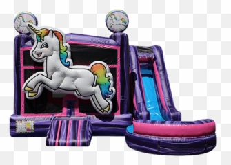 Inflatable Bounce Slide Combos New - Unicorn Bounce House Emoji,Funny Emoji Combos