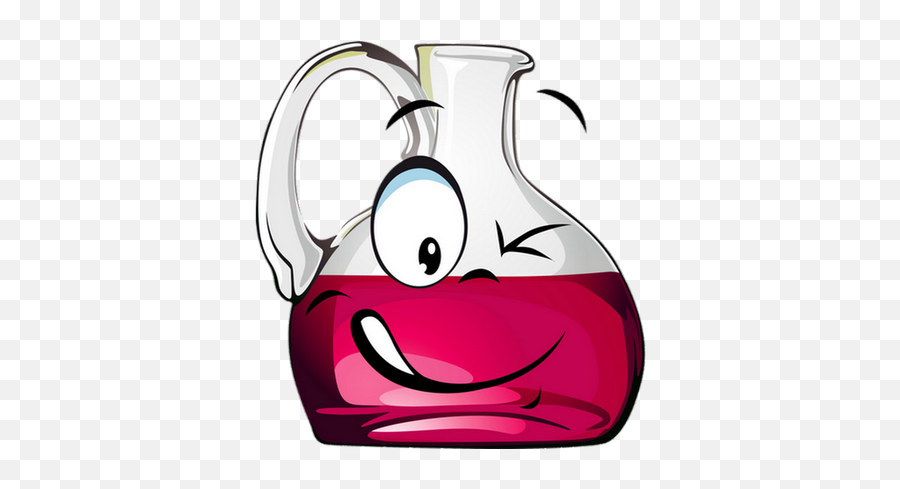 Bu Smiley Émoticône Clipart Cartoon Carafe De Vin Rouge - Émoticone Vin Rouge Emoji,Beet Emoji