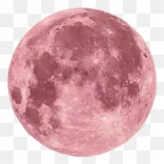 Pink Moon Png Picture - Aesthetic Transparent Emoji