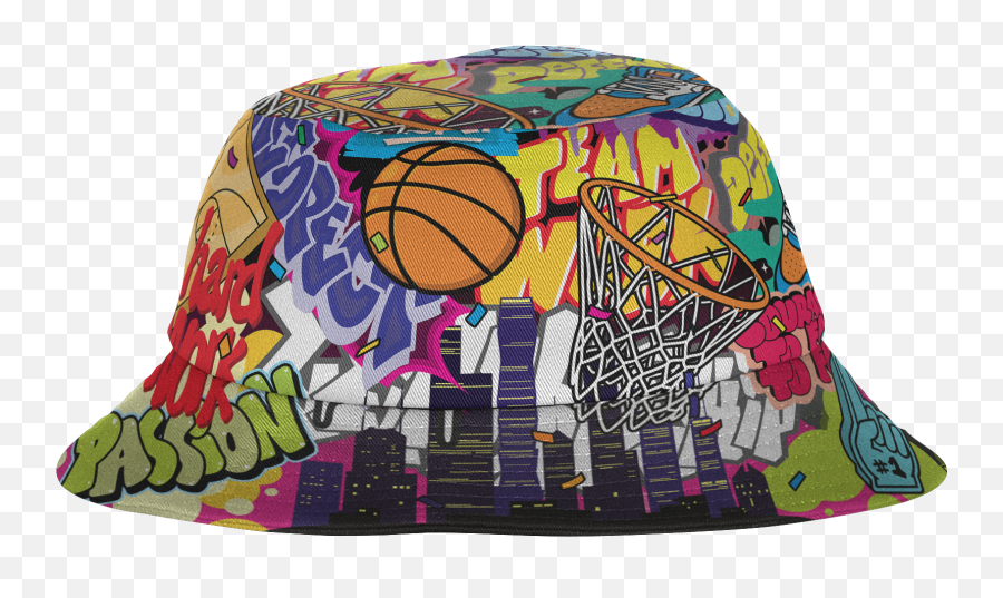 Custom Graffii Bucket Hat - Graffiti Art On Bucket Hats Emoji,White Emoji Bucket Hat