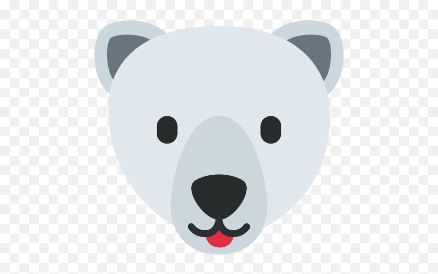 Polar Bear Emoji - Polar Bear Emoji,Bear Emoticon