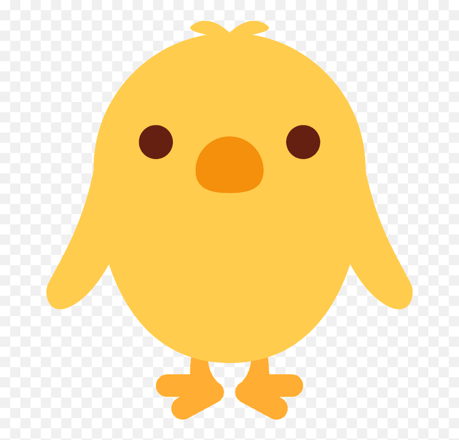 Front - Baby Chicken Emoji,Twitter Bird Emoji