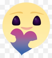 Bisexual Cares - Happy Emoji