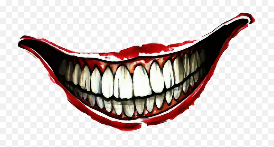 Joker Sticker - Jokers Smile Tattoo On Hand Clipart Full Smile Joker Png Emoji,Joker Card Emoji
