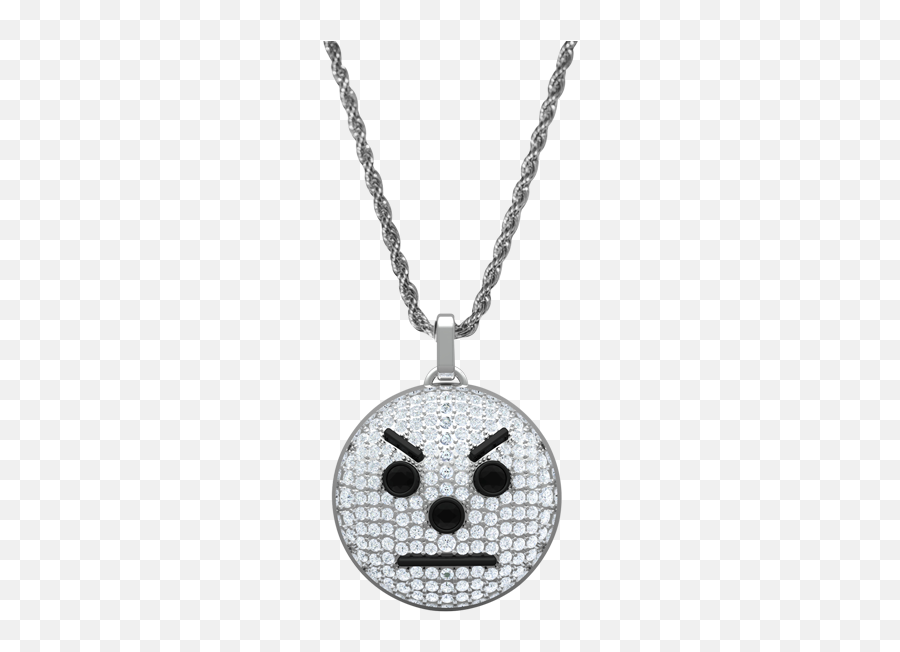 Snowman Emoji Pendant And Chain - Sweets In The City Logo,Necklace Emoji