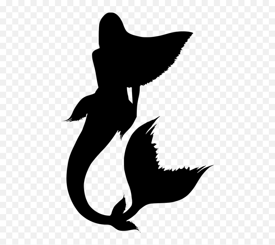 Mermaid Tail - Mermaid Tail Silhouette Png Emoji,Little Mermaid Emoji
