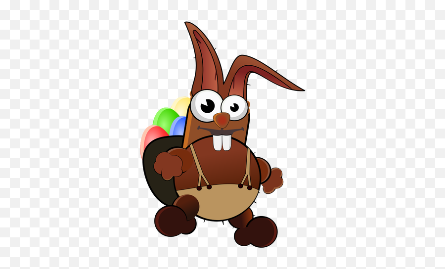 Crazy Easter Bunny - Funny Easter Clipart Png Emoji,Bunny Ears Emoji