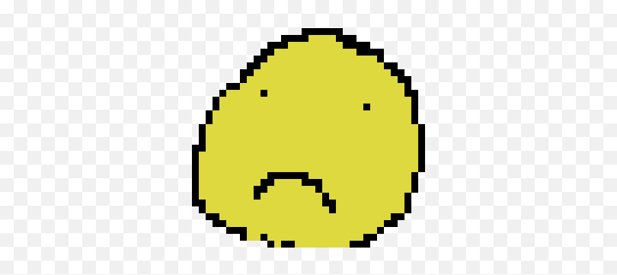Mad Emoji - Yellow Circle Pixel Art,Mad Emoji