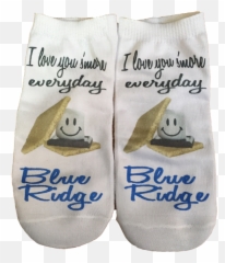 Smores Socks - Love You Baby Emoji,S'mores Emoji