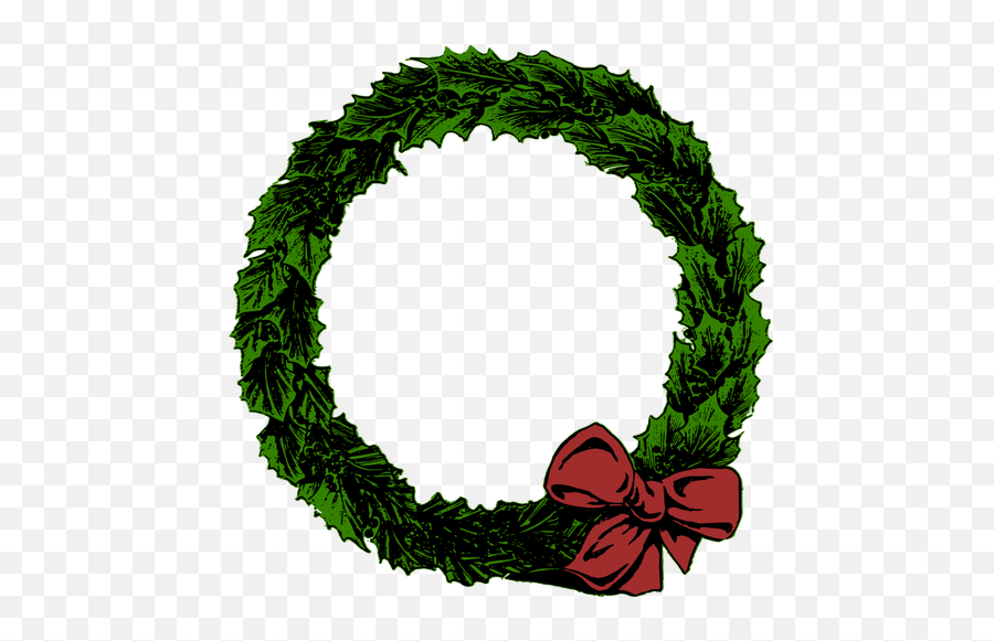 Christmas Wreath - Plain Christmas Wreath Clipart Emoji,Christmas Wreath Emoji
