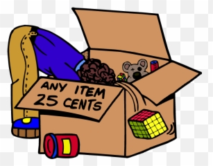 Yard Sale Clipart Kid - Garage Items Emoji