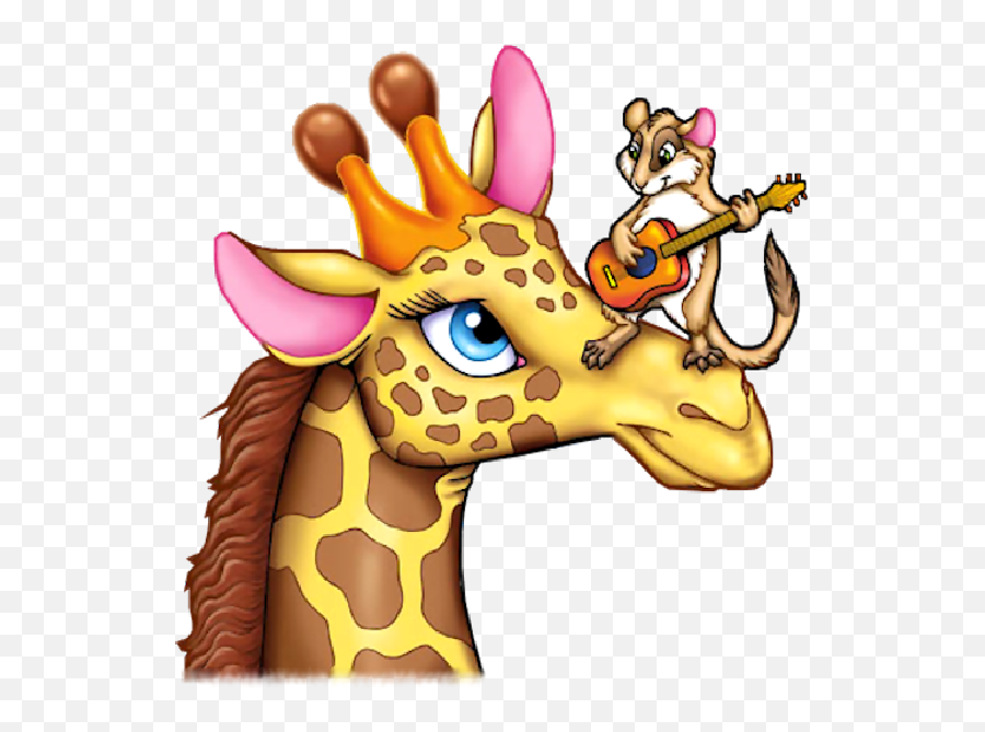Funny Giraffe Cartoon Animal Clip Art - Funny Cartoon Giraffe Memes Emoji,Giraffe Emoticons