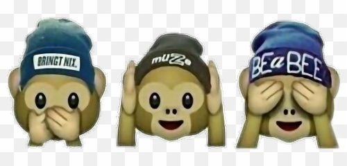 Tumblr Monkey Mono Emoji Wathsapp - Emojis Png Flower Crown