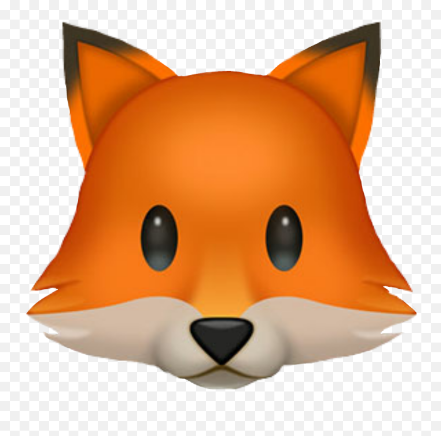Fox Renard Fox Emoji Apple - Transparent Background Fox Emoji Png,Fox Emoji