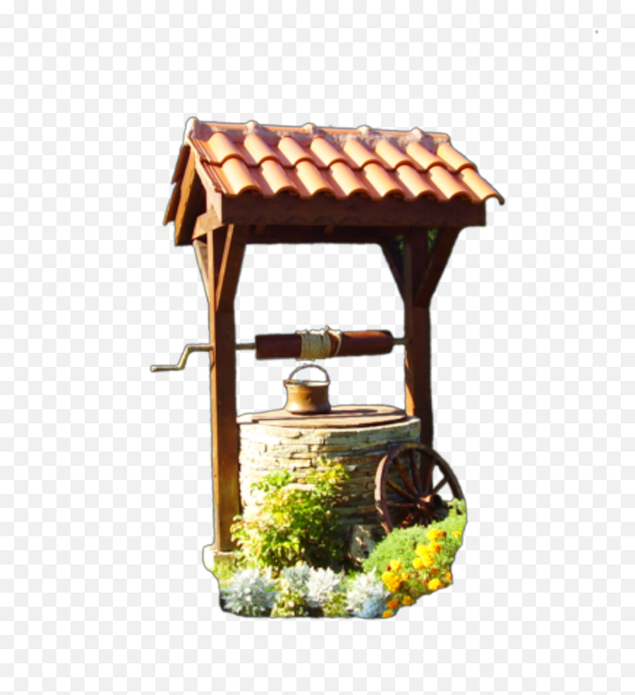 Ftestickers Garden Well Water Wishing - Wishing Well Png Emoji,Wishing Well Emoji