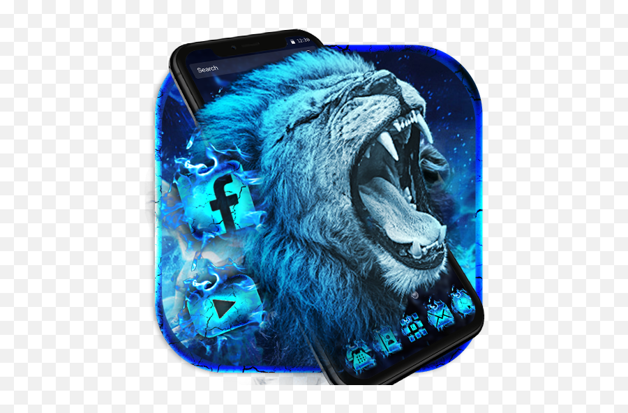 Wild Lion Themes Live Wallpapers - Wild Lion Pic Hd Emoji,Lion Emoji Android