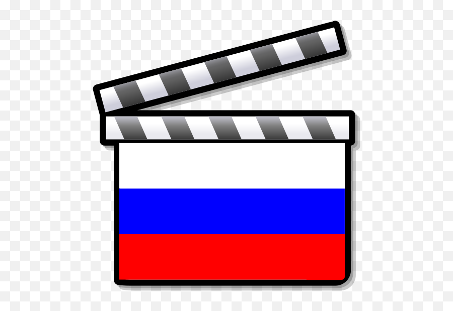 Russia Film Clapperboard - Silent Movies Clipart Emoji,Movie Queen Emoji