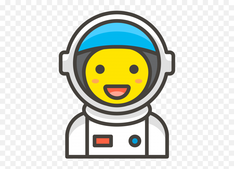 Astronaut Emoji Clipart - Woman Astronaut Emoticon,Astronaut Emoji