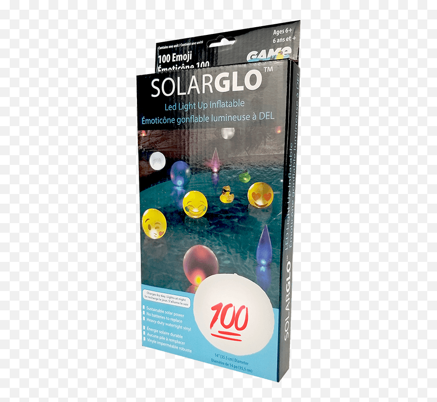Solarglo Solar Light Floating Emoji - Bocce,Emoji Led Lights