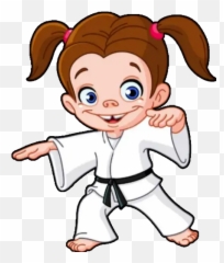 Peques 2 Stickers For Whatsapp - Little Girl Karate Cartoon Emoji,Karate Emoji