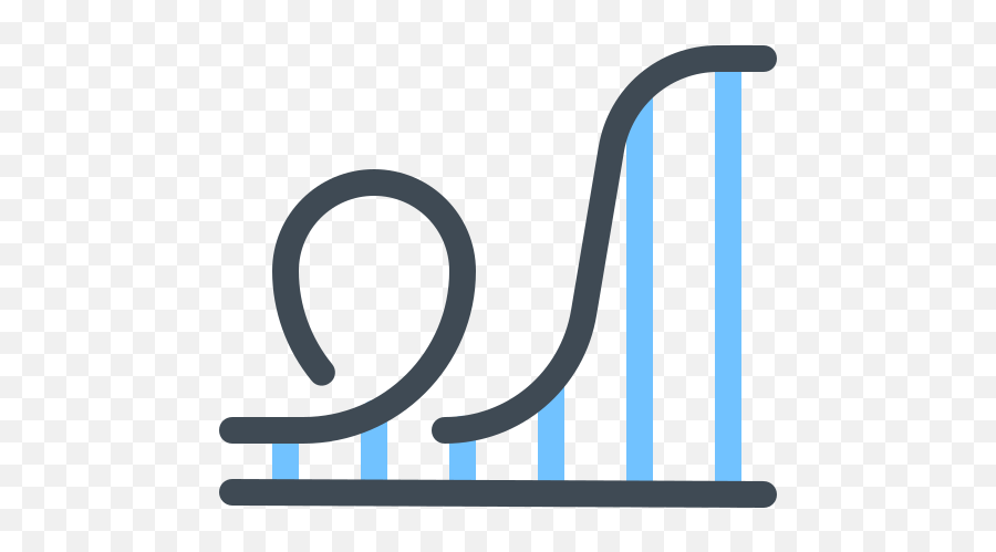 Roller Coaster Icon - Clip Art Emoji,Roller Coaster Emoji
