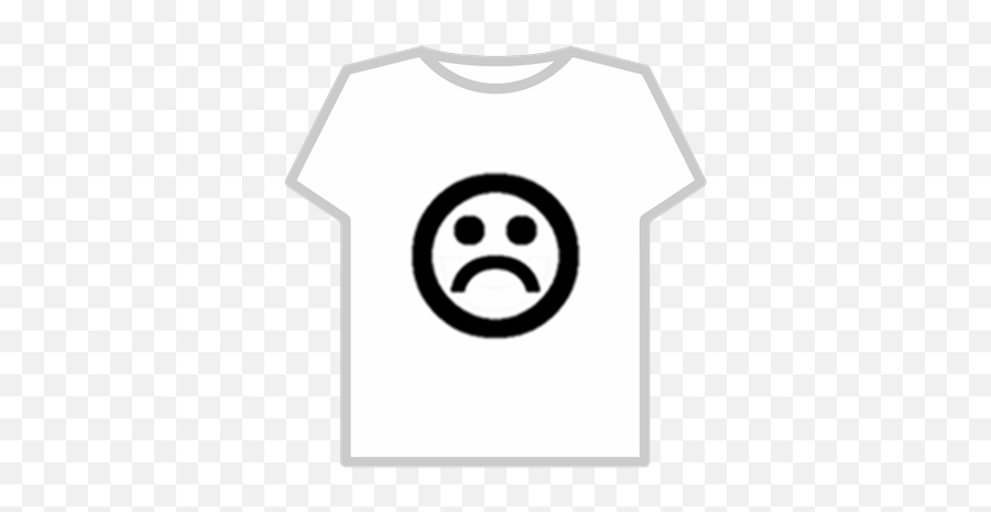 Sad Face - Roblox Camisetas De Roblox Emoji,White Frowning Face Emoji