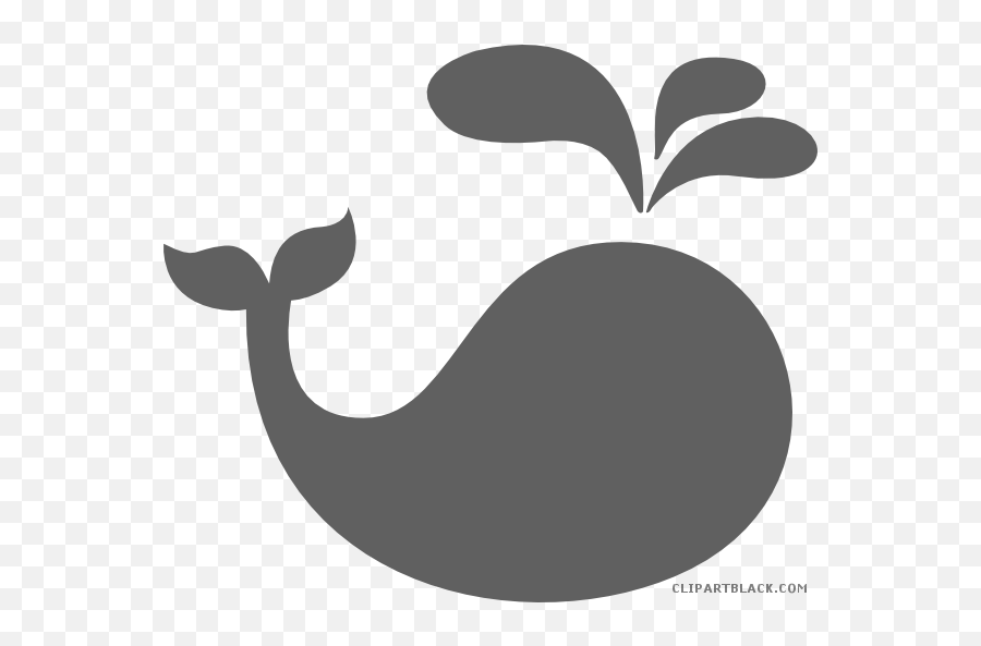 Clipart Whale Shadow Clipart Whale Shadow Transparent Free - Black And White Cute Whale Clipart Emoji,Whale Emoji