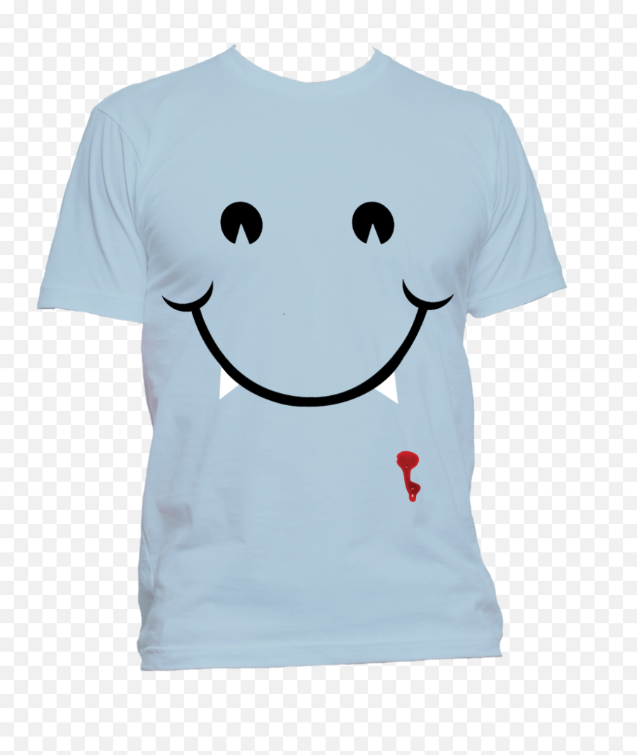 Vampire Smiley Face T - Smiley Emoji,Emoticon Shirt