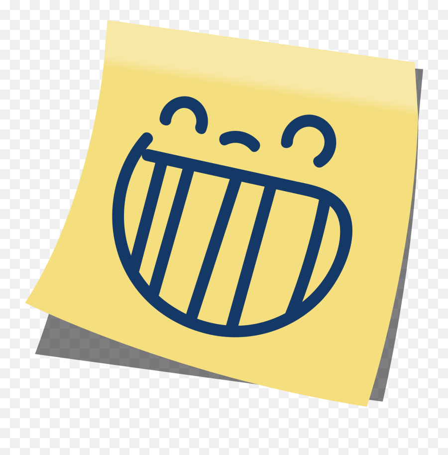 Free Emoji Post It Laugh Png With Transparent Background - Sticker,Laugh Cry Emoji Transparent