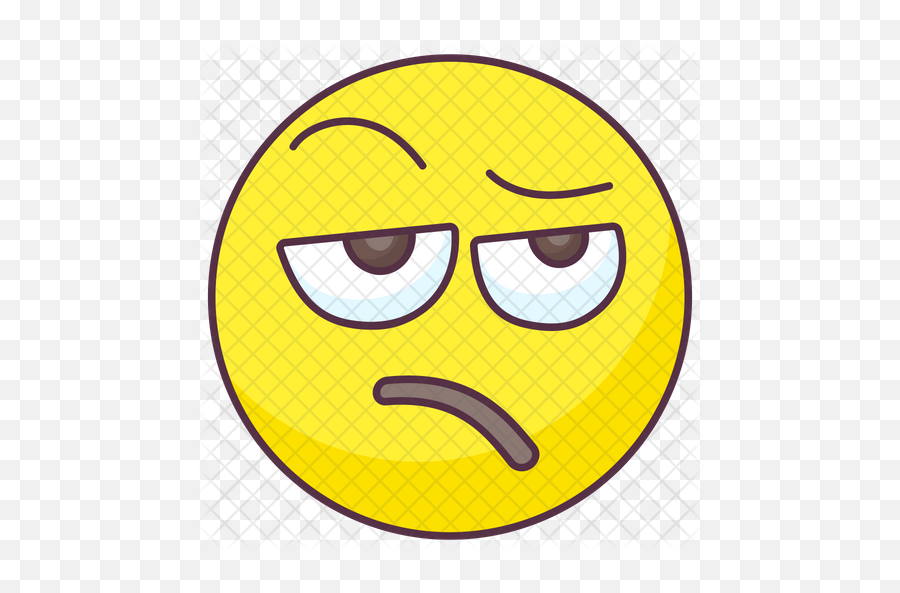 Suspicious Emoji Emoji Icon Of Colored - Happy,Suspicious Emoji
