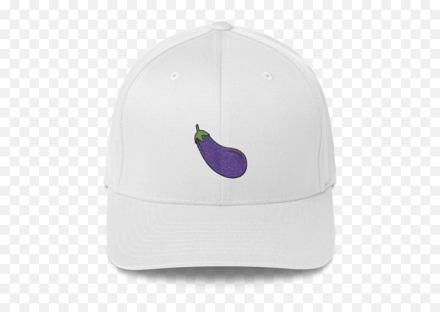 Eggplant Emoji Fitted Baseball Hat - Unisex,Egg Plant Emoji