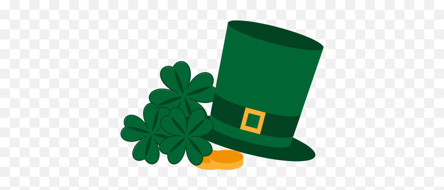 Cllover Gold Happy Hat Patrick Saint St Icon - Free Download St Patricks Day Icon Emoji,St Patrick's Day Emoji