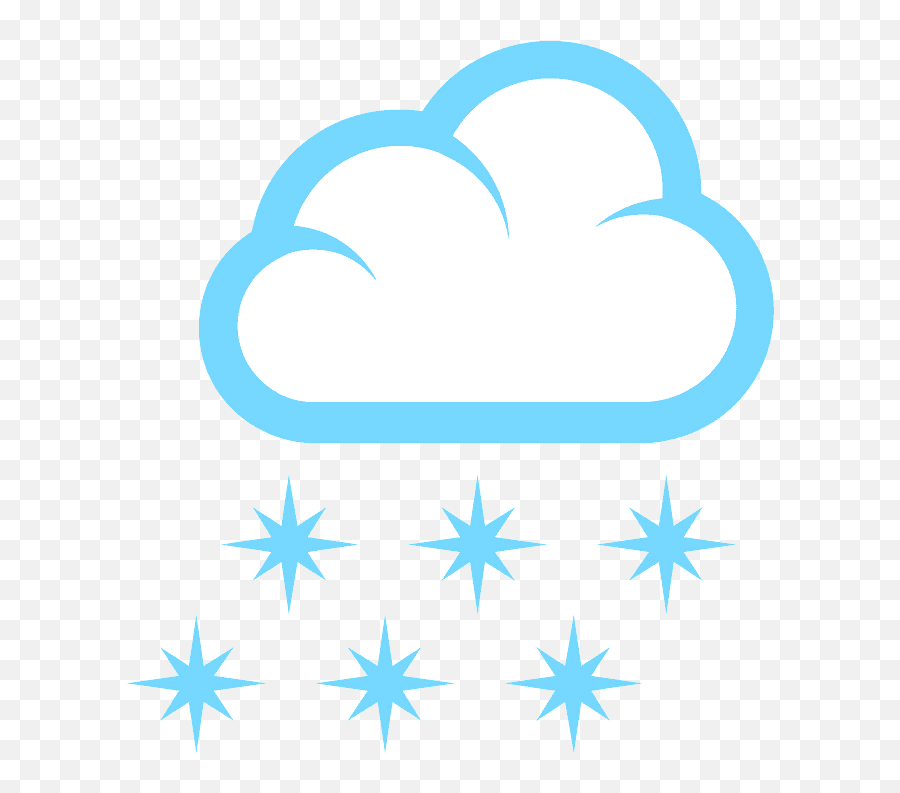 Cloud With Snow Emoji Clipart - Language,Snowflake Emoji Png
