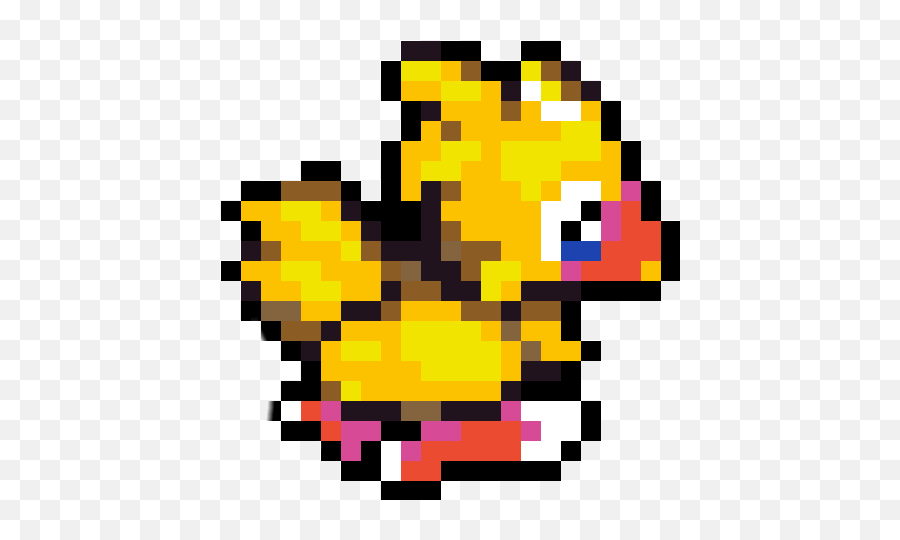Chocobo Pixel Final Fantasy - Pokemon Egg Sprite Gif Emoji,Chocobo Emoji