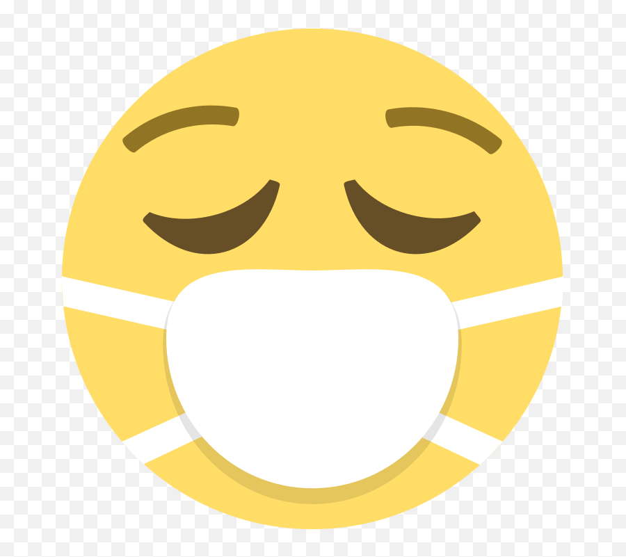 Emojione 1f637 - Face With Medical Mask Emoji,Happy Emoji Face