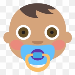 Baby Medium Skin Tone Emoji Emoticon Vector Icon - Emoji Bebe Png,O Emoji