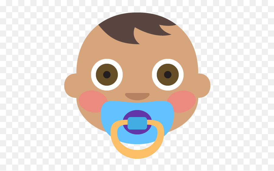 Baby Medium Skin Tone Emoji Emoticon Vector Icon - Emoji Bebe Png,O Emoji
