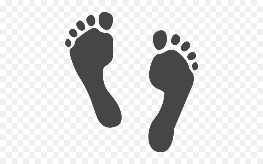 Footstep Emoji - Feet Emoji,Foot Emoji
