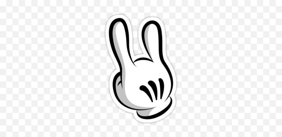Mickey Hand Rock - Mickey Rock Hand Png Emoji,Shocker Emoji