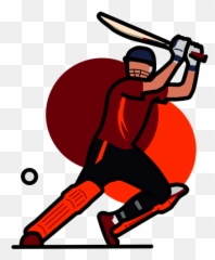 Hue Cricket Clipart Style Batting Cup Sports - Cricket Bat Ball Clipart Emoji,Cricket Emoji