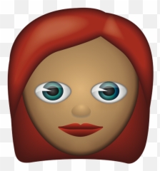 Emoji - Cartoon,Red Head Emoji
