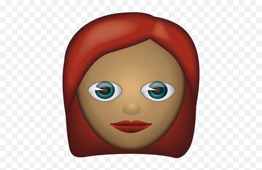 Emoji - Cartoon,Red Head Emoji