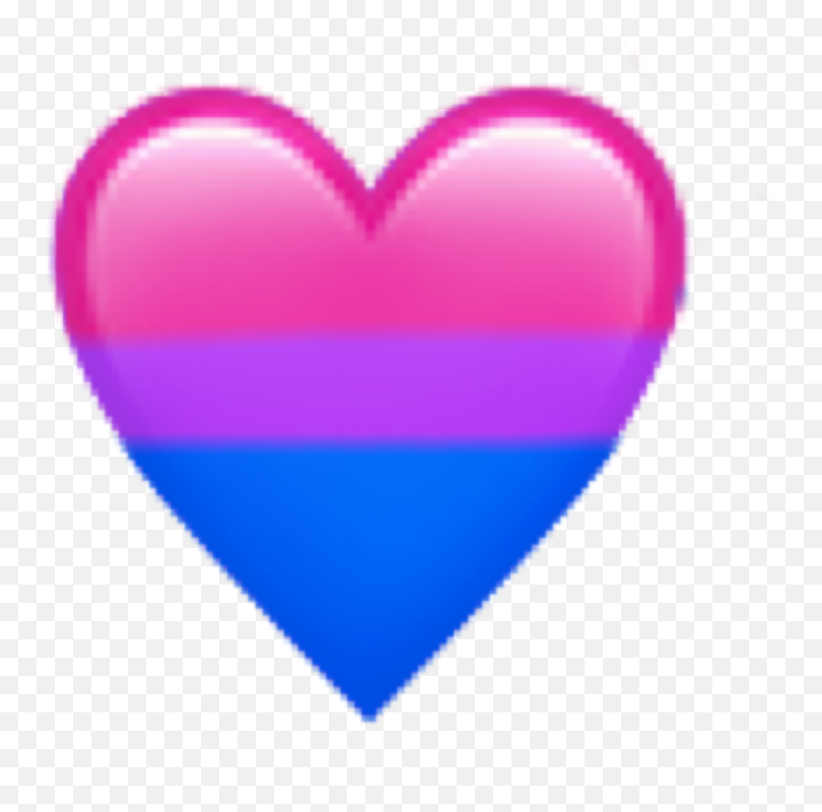 Bi Bipride Heart Emojiheart Blue Purple - Heart,Bi Pride Flag Emoji