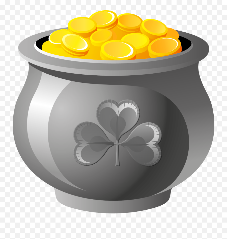 Bucket Of Gold Clipart - Pot Of Gold Clip Art Emoji,100 Emoji Bucket Hat